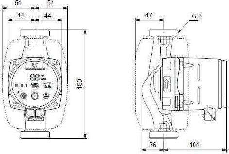Actual product image Grundfos Heating circulation pump ALPHA2