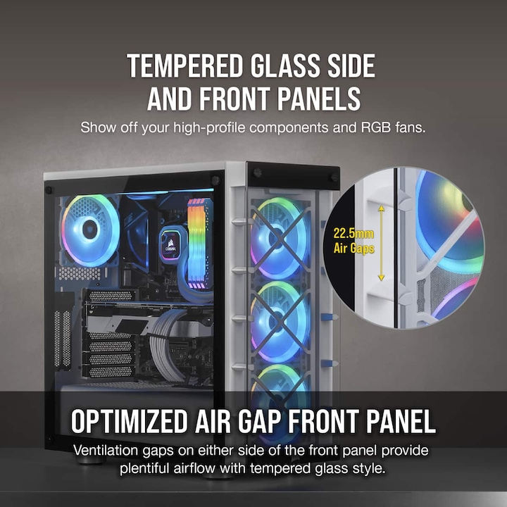 Image du produit Corsair iCUE 465X RGB (ATX, mATX, Mini-ITX)