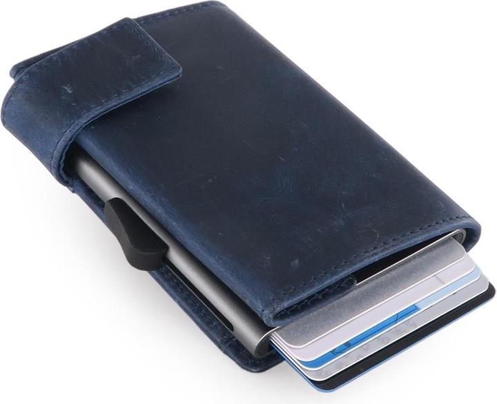 Actual product image SecWal 2 Kartenetui mit Münzfach, blau, 10 Karten, RFID