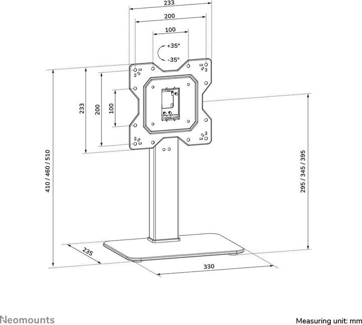 Produktbild Neomounts DS45-430BL12 (Universal, 43", 40 kg)