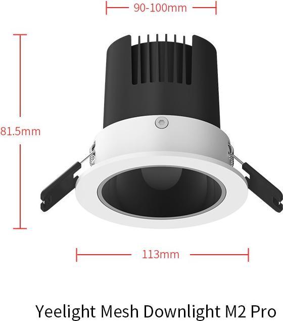 Actual product image Yeelight Mesh Downlight M2 Pro 8W 600Lm White Dimmable, 65° beam angle (600 lm)