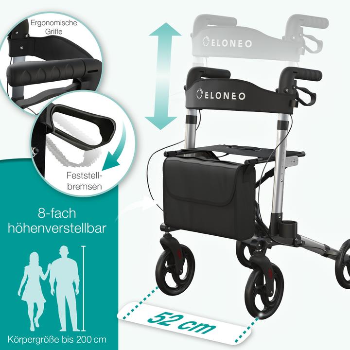Immagine prodotto Aktivshop Leichtgewichtrollator »Move«, Silber