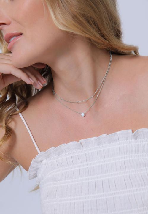 Produktbild Elli Choker Layer-Look mit Opal (Sterling Silber, 36 cm)