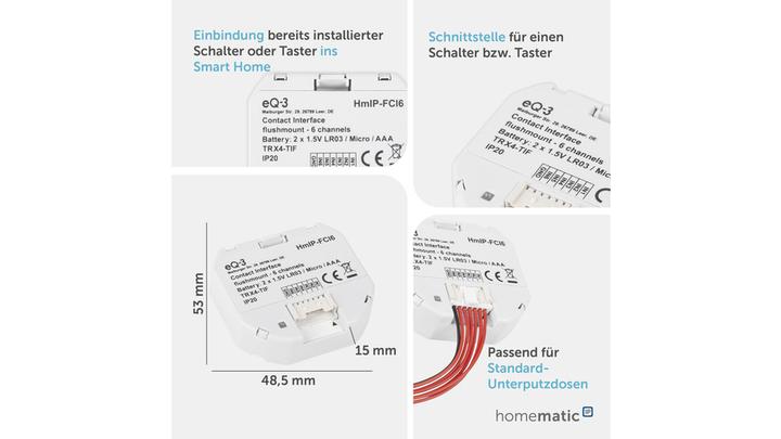 Image du produit Homematic IP Kontakt-Schnittstelle (Actionneur de commutation)