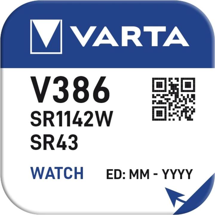 Actual product image Varta 1 Chron V 386 High Drain (1 pcs., SR43, 115 mAh)