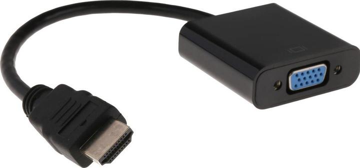 Image du produit RS PRO Adaptateur HDMI vers VGA Adaptateur AV mâle HDMI - femelle VGA, 150mm (HDMI, 20 cm)