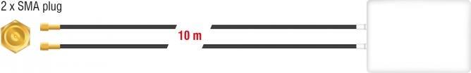 Produktbild Delock LTE/HSPA/GSM Antenne, 2x SMA-Stecker (5G, 4G, 2G, 3G, GSM)
