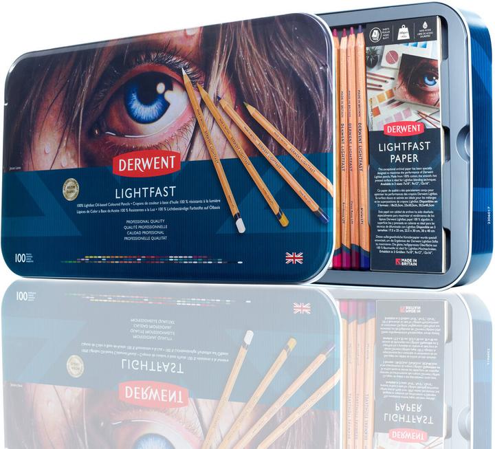 Actual product image Derwent Lightfast coloured pencils, 4 mm, multicoloured, 100 pieces (100 x)