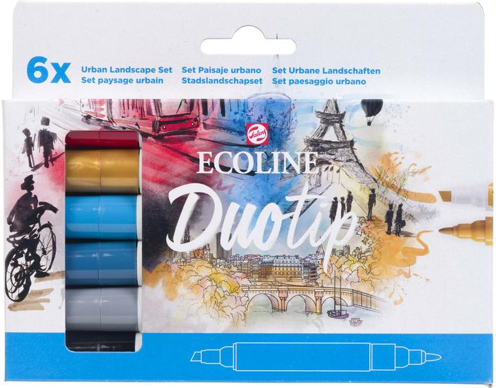 Image du produit Talens ECOLINE DUOTIP - Set de crayons de couleur (6x)