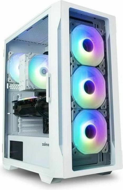 Immagine prodotto Zalman Custodia per PC I3 Neo TG Mid Tower Ventola RGB x4, bianca (Mini-ITX, ATX, mATX)
