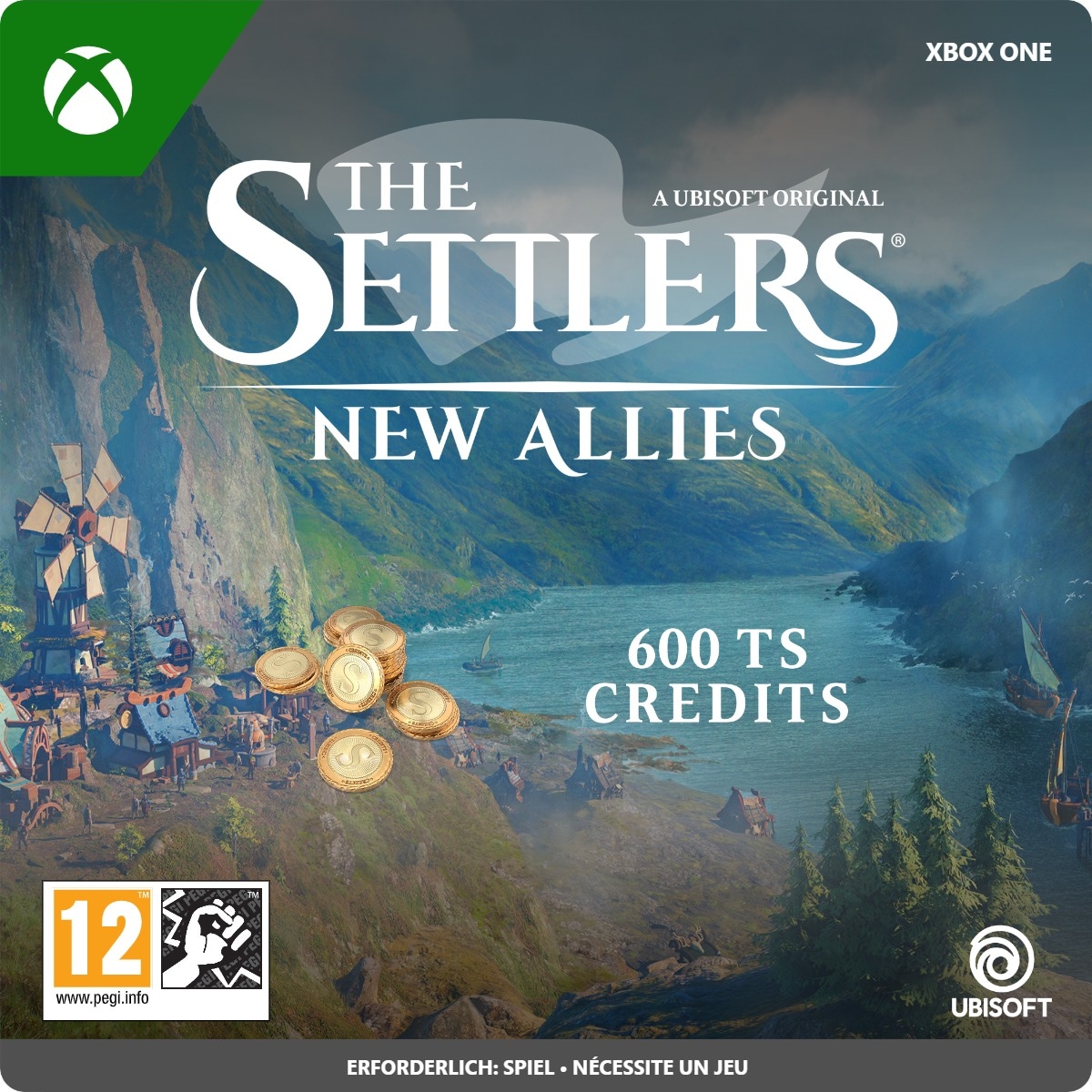 Microsoft Xbox The Settlers New Allies Virtual Currency 600 Credits Download Code, Ingame Währung
