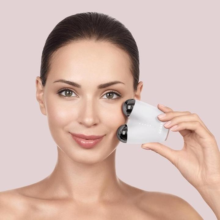 Actual product image Konjac Sponge Mikroprądowy lifting do twarzy 6w1 Geske z Aplikacją (starlight)