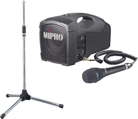 Mipro MA-101C Lautsprecher mit Mikrofon mit Stativ (Passiv)