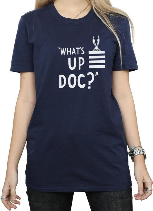 Image du produit Looney Tunes - T-shirt BUGS BUNNY WHAT'S UP DOC STRIPES - Femme (XL)