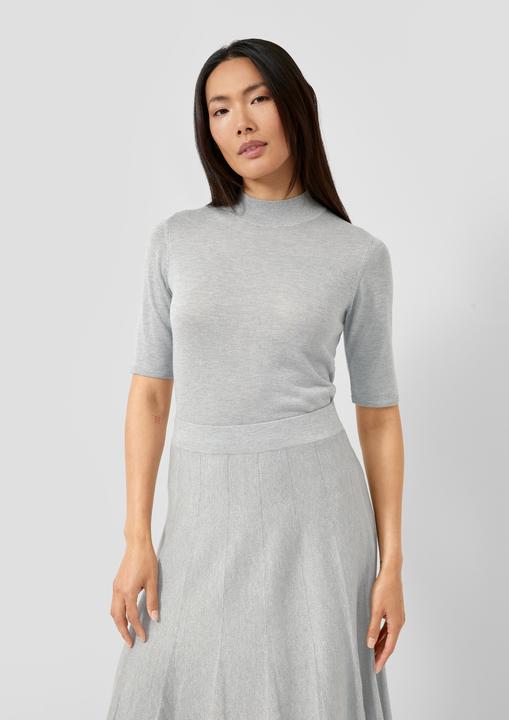 Immagine prodotto s.Oliver Strickpullover Kurzarm-Feinstrickpullover mit Glitzergarn aus leicht durchsichtigem Stoff (40)
