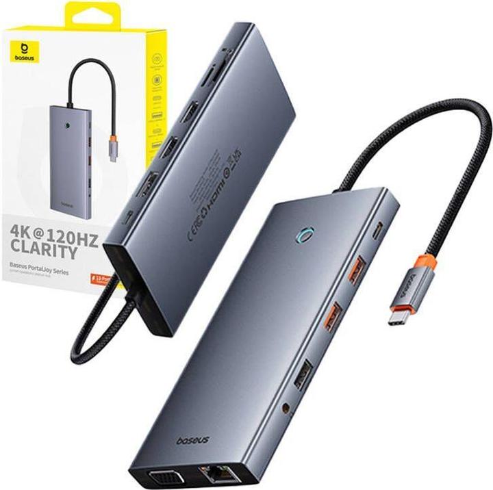 Actual product image Baseus PortalJoy 13 in 1 (USB-C, 13 Ports)