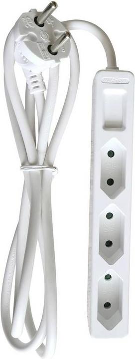 Actual product image As - Schwabe Euro socket strip (3x, CEE 7/16, 1.40 m)