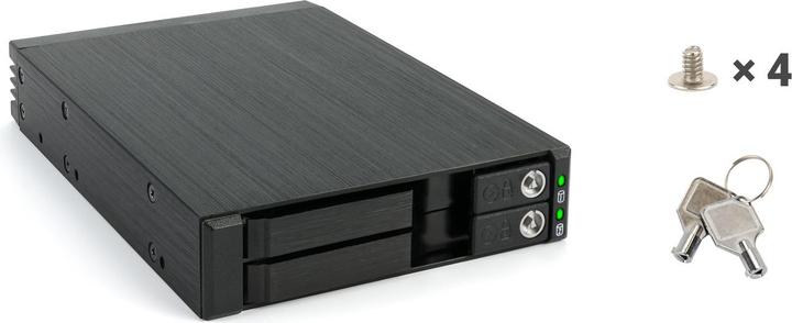 Produktbild Fantec MR-25DUAL Mobiles Speicher-Rack