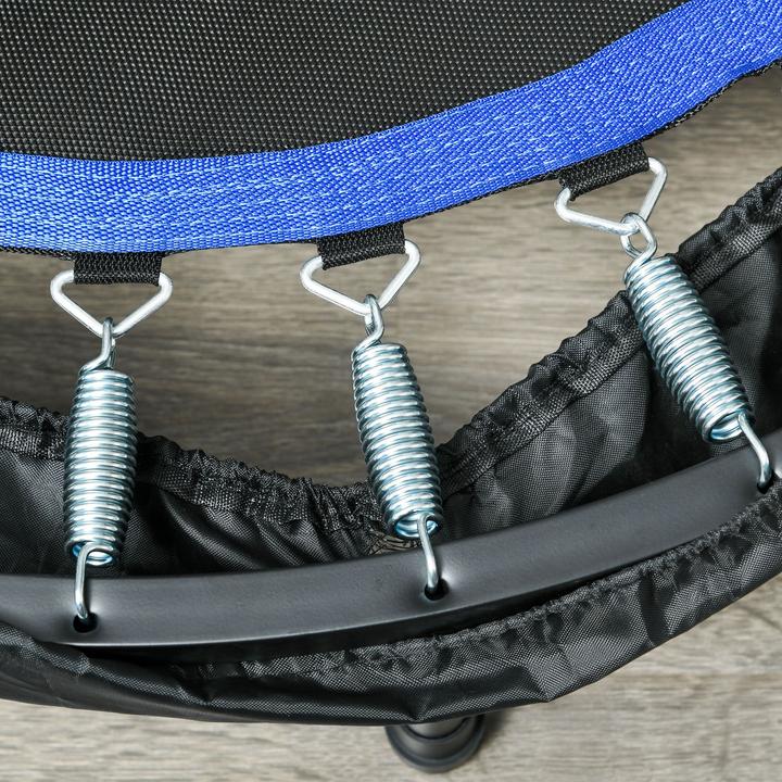 Produktbild Homcom Fitness-Trampolin Stahl, Kunststoff Schwarz+Blau (102 cm)