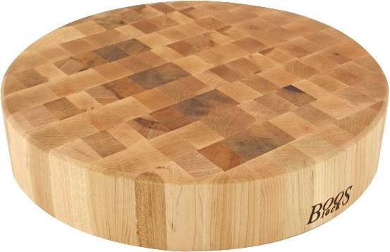 Actual product image John Boos Boos Blocks® chopping board, chopping block round Ø 46 cm x 7.5 cm maple