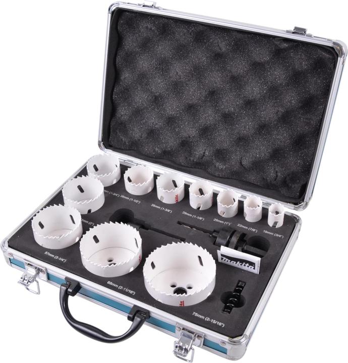 Makita D-47298 (19 mm, 22 mm, 25 mm, 29 mm, 35 mm, 38 mm, 44 mm, 51 mm, 57 mm, 68 mm, 75 mm)