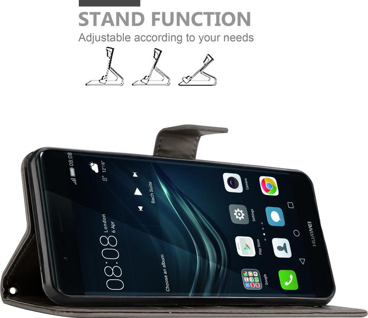 Actual product image Cadorabo Flower Book Cover (Huawei P9)