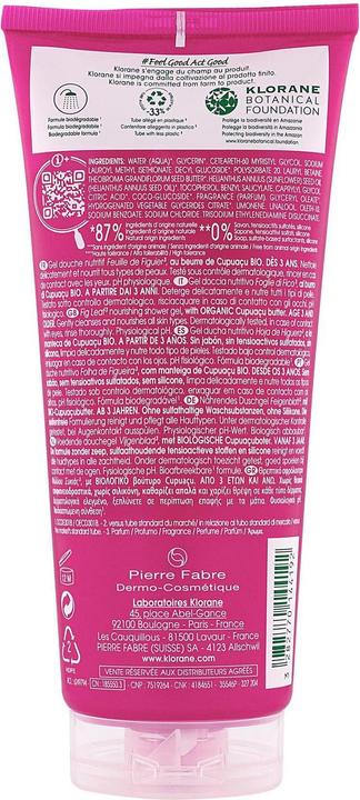 Actual product image Klorane Shower gel with fig leaf (200 ml)