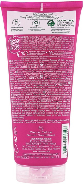 Produktbild Klorane Duschgel mit Feigenblatt (200 ml)