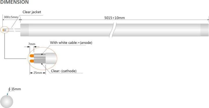 Produktbild Synergy 21 LED Flex Strip NEON 360° kaltweiss DC24V (Kaltweiss, 500 cm)