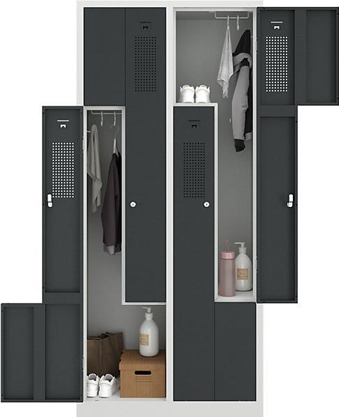 Produktbild eurokraft basic Z-Schrank (80 cm, 180 cm)