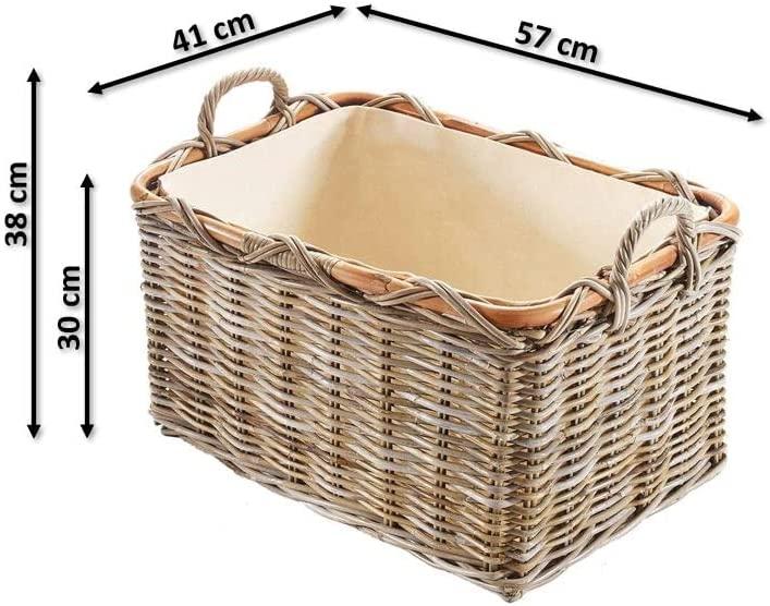 Produktbild Kobolo Holzkorb für Kaminholz (57 x 41 x 38 cm)