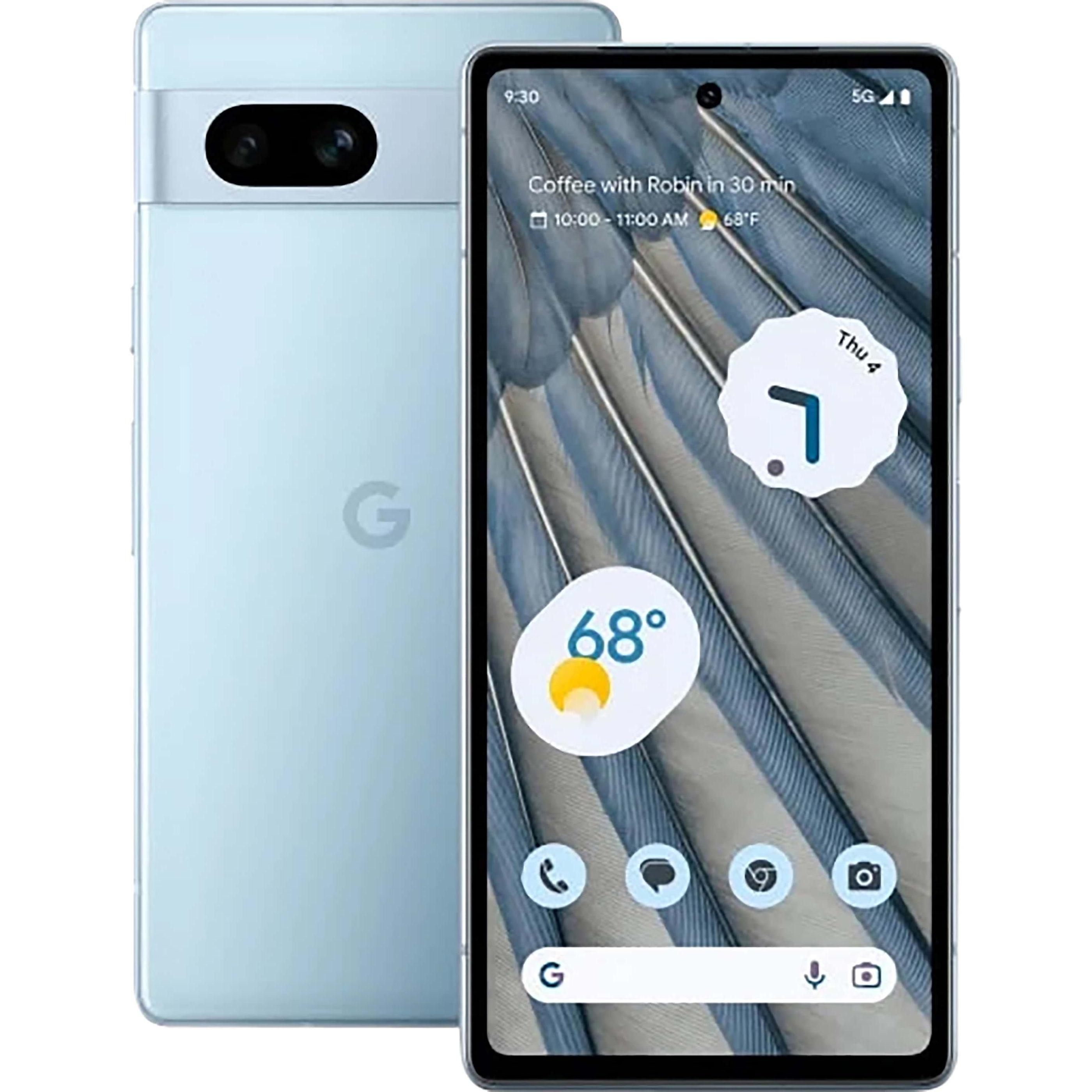 Google Pixel 7a (128 GB, Sea, 6.10", SIM + eSIM, 64 Mpx, 5G), Smartphone, Blau