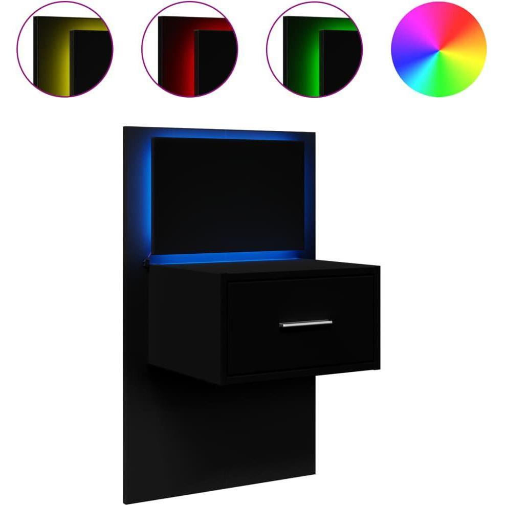 VidaXL, Nachttisch, Laurette (48.5 x 32.5 x 80 cm)