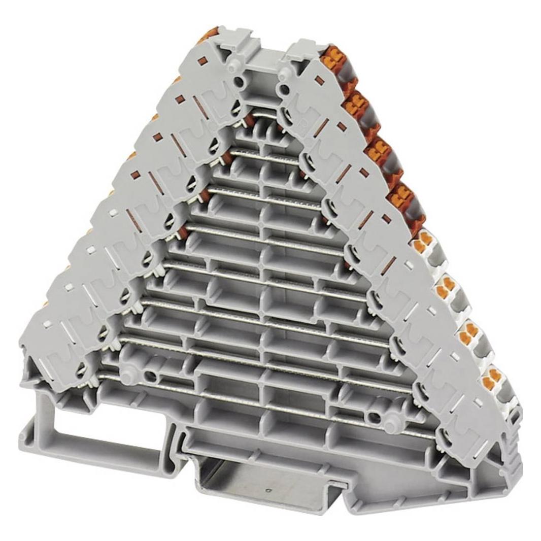 Phoenix Rangierverteiler PTRV 8 /RDWH PTRV 8 /RDWH Grau Inhalt: 10 St. (3270137), Elektronikkabel + Stecker, Grau