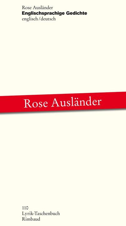 Produktbild Englischsprachige Gedichte (Deutsch, Englisch, Gerhard Weidmann, Rose Ausländer, 2016)