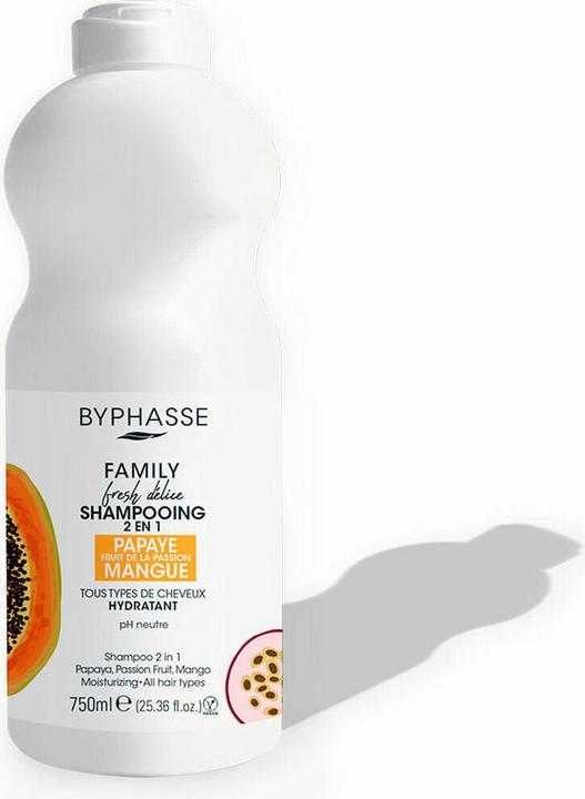 Immagine prodotto Byphasse Family Fresh Delice 2-in-1 Shampoo 750ml (750 ml, Shampoo liquido)