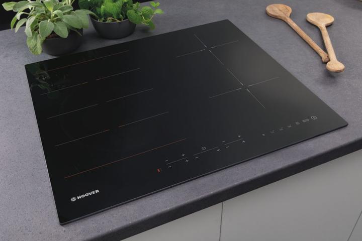 Actual product image Hoover H-HOB 700 INDUCTION HIES644DC Black Built-in 60 cm Induction hob 4 Cooker(s)