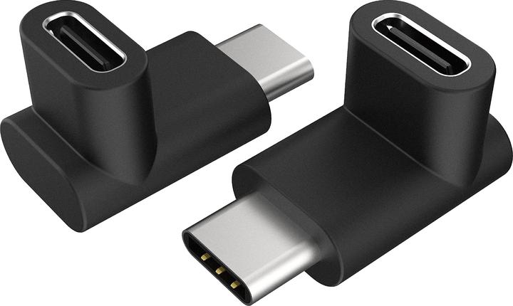 Actual product image Akasa right angle USB-C adapter - 2 pieces (USB 3.2 Gen 2, 15 W)