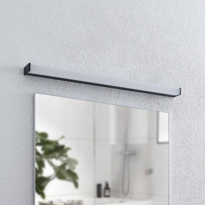 Actual product image Lindby Ulisan LED bathroom wall lamp, angular, 88.8 cm (1350 lm)