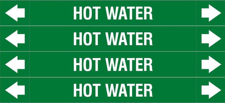 Actual product image Brady ASME - Pipe markers - Hot water