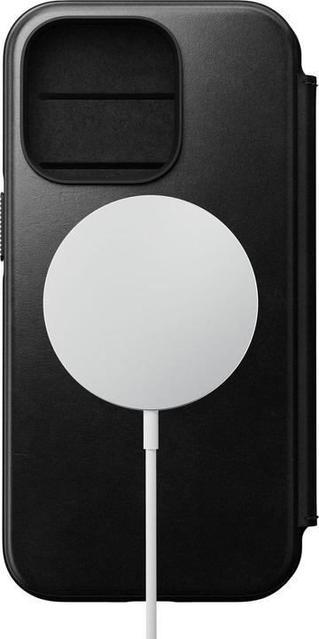 Actual product image Nomad Modern Horween Leather Folio iPhone 14 Pro Black (Apple iPhone 14 Pro)