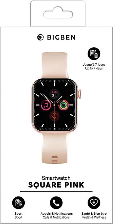 Produktbild Bigben SMARTWATCHSQUAREGDPK Smartwatch