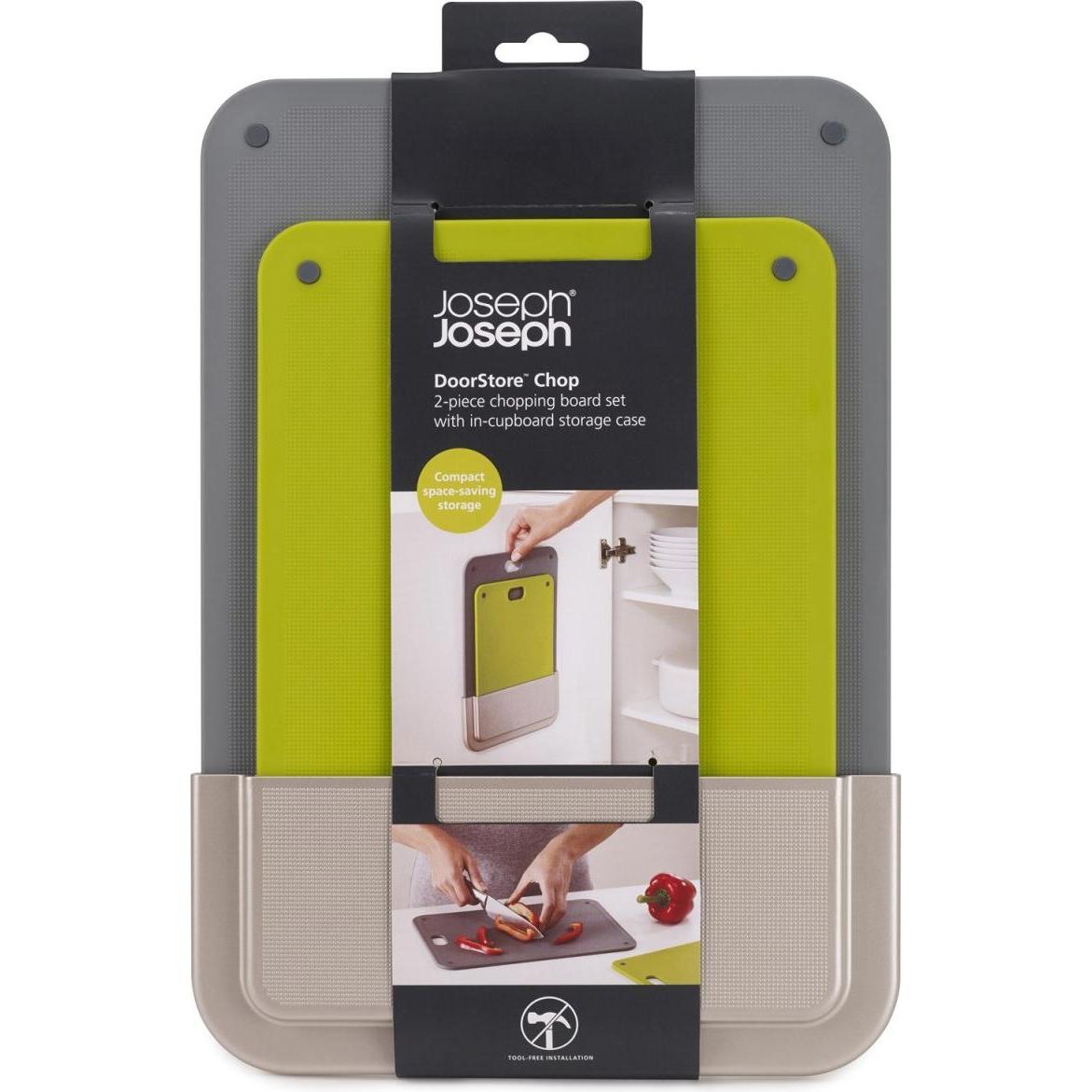 Thumbnail - Joseph Joseph DoorStore Schneidebrett-Set 2-tlg, 31x6.2x2 cm, Schneidebrett, Grün, Grau