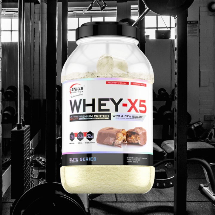Actual product image Genius Nutrition Whey-X5 (Choco Hazelnut, 1 pcs., 2000 g)