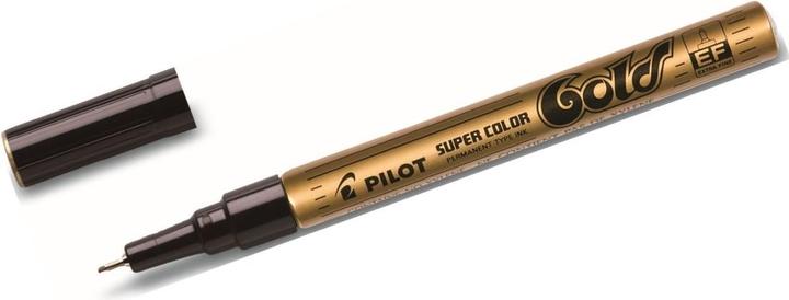 Actual product image Pilot Marker. Permanent. Extra fine. Line width: 0.5 mm. Writing colour: gold. (1x)