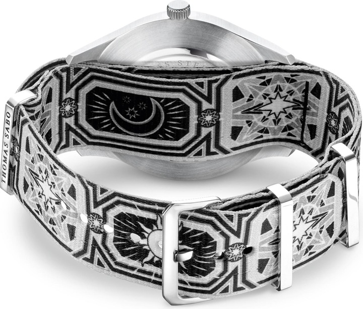 Actual product image Thomas Sabo Watch Strap Code TS Nato Black Night Sky (20 mm, Textile (Natoband))