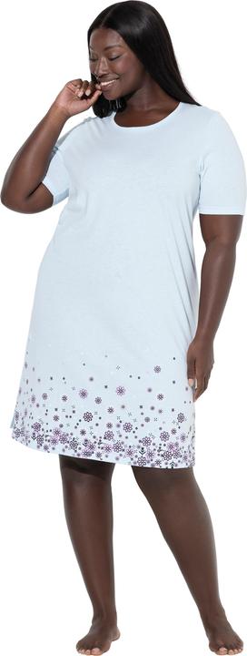 Actual product image Ulla Popken 2 Pack of Sleep Tees- Snow Kissed Flowers (46, 48)