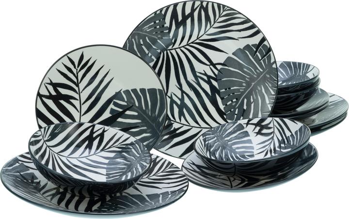 Deep black, Tropical leaf decor