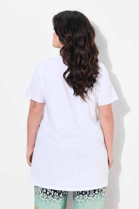 Produktbild Angel of Style T-Shirt, A-Linie, leuchtender Schriftzug LAUGH (46)