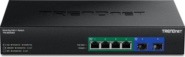 Produktbild Trendnet 6-PORT 2.5G GAN POWER POE++ (6 Ports)